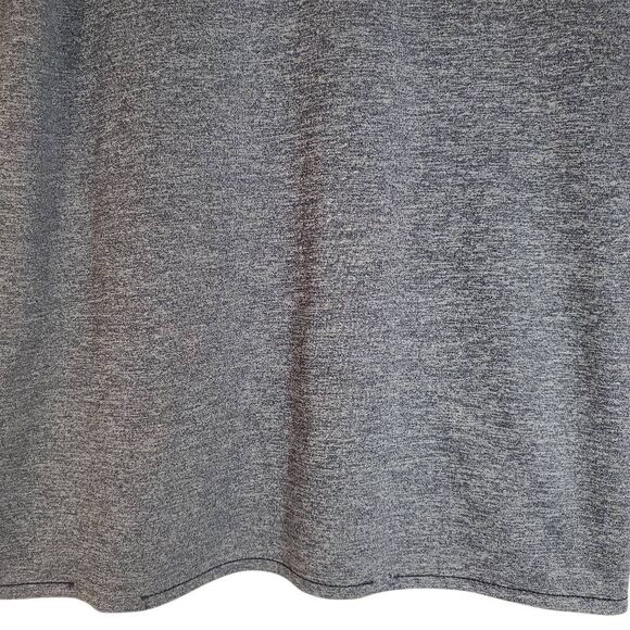 Adidas Marled Short Sleeve Performance Golf Polo Shirt Blue Grey UPF 30 Medium - Picture 3 of 12